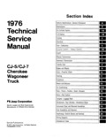 Next Page - Technical Service Manual January 1975